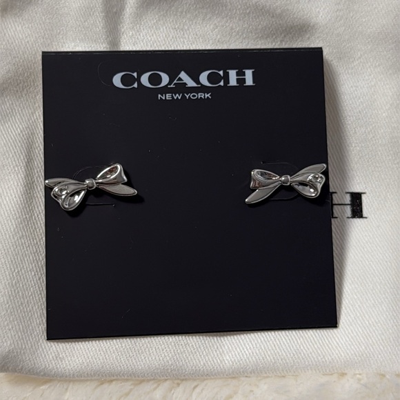 Coach Bow Stud Earrings - Picture 2 of 3